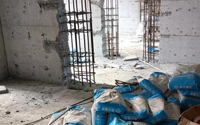 信阳某新建小区8号楼部分混凝土强度不达标加固 - 信阳通合建筑加固公司