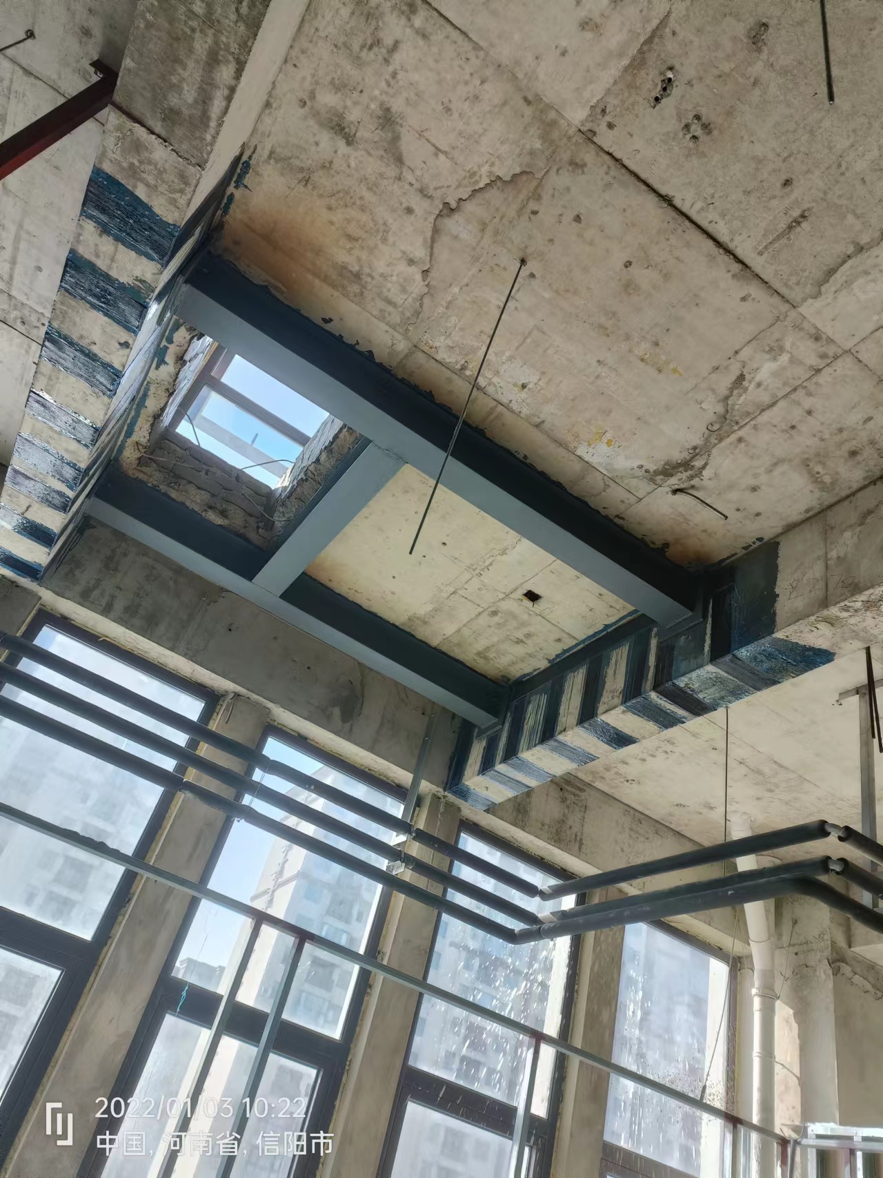 信阳市固始县中医药新建病房楼项目手术室及货梯开洞加固改造工程 - 信阳通合建筑加固公司