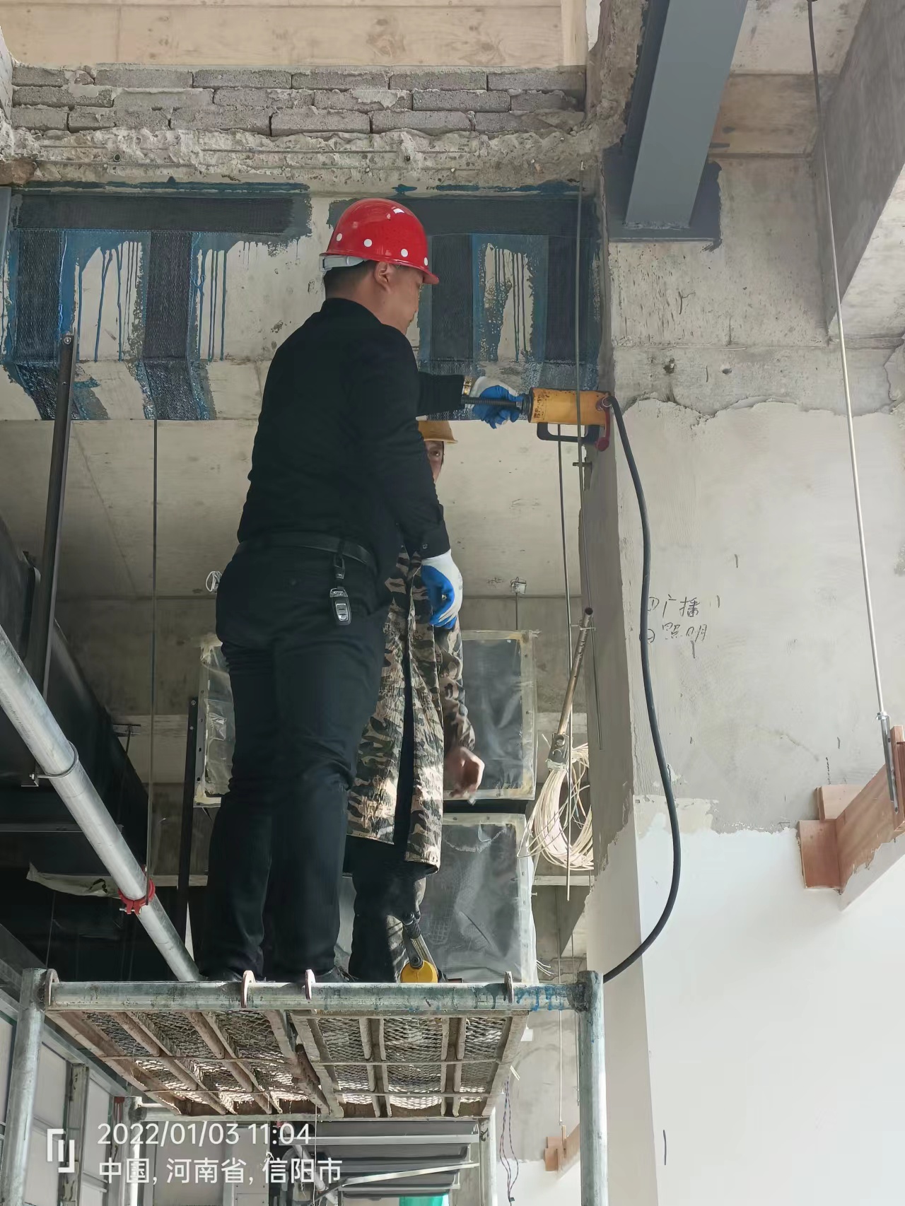 信阳市固始县中医药新建病房楼项目手术室及货梯开洞加固改造工程 - 信阳通合建筑加固公司