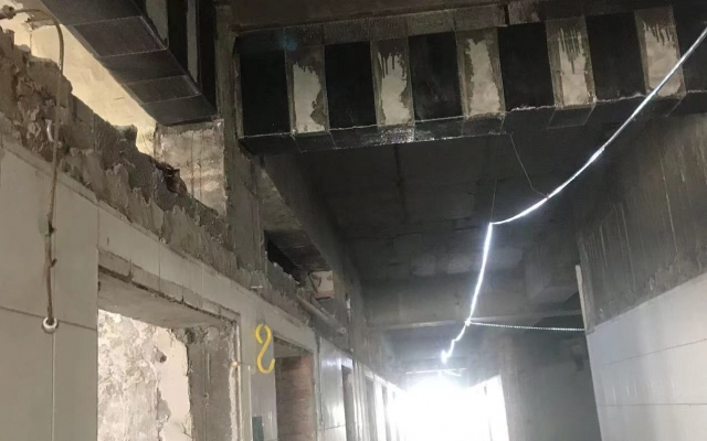 山东淄博一四八医院基础设施综合整治加固工程 - 信阳通合建筑加固公司
