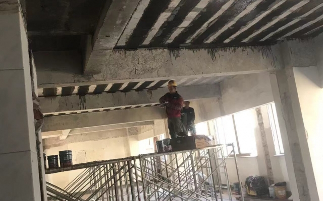 山东淄博一四八医院基础设施综合整治加固工程 - 信阳通合建筑加固公司
